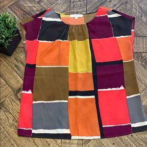 LOFT Tops - Multi-color LOFT Print Top LOFT Tops - Multi-color LOFT Print Top